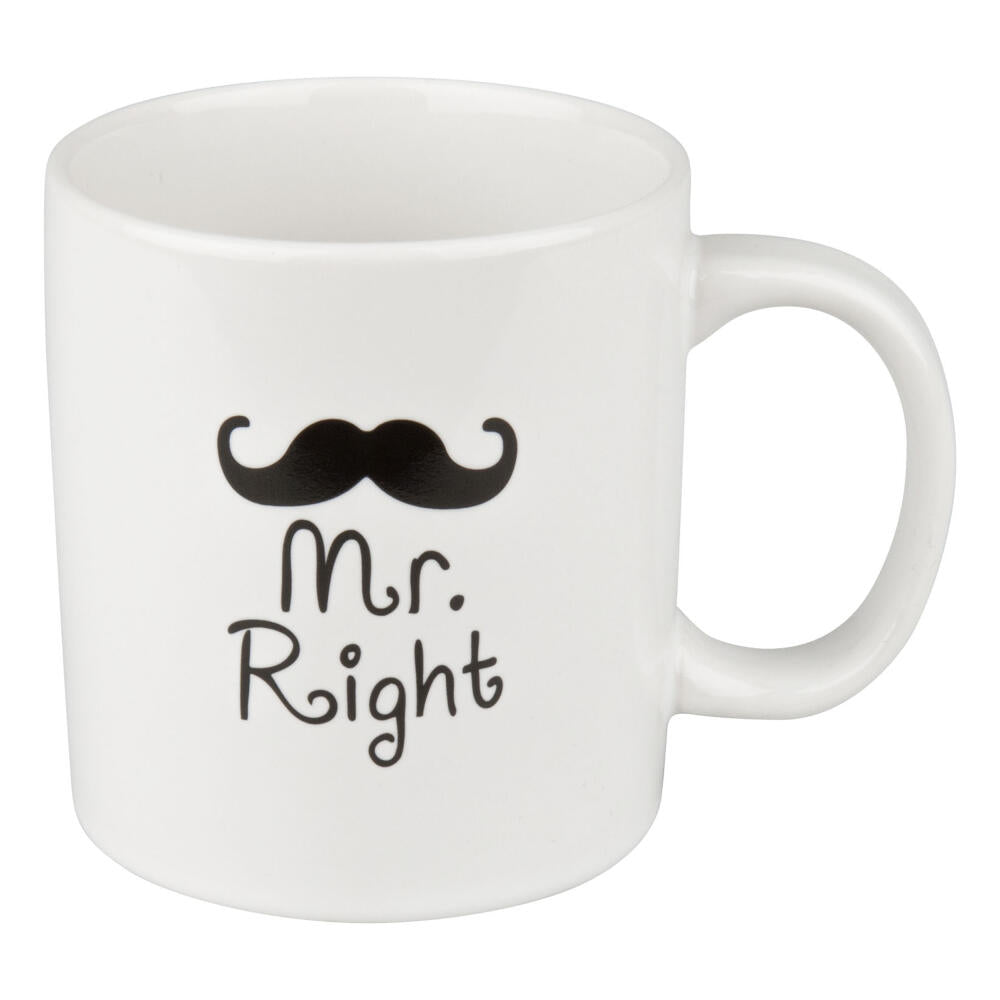 Waechtersbach Henkelbecher Mr. Right, Kaffeebecher, Becher, Tasse, 330ml, 4105021103