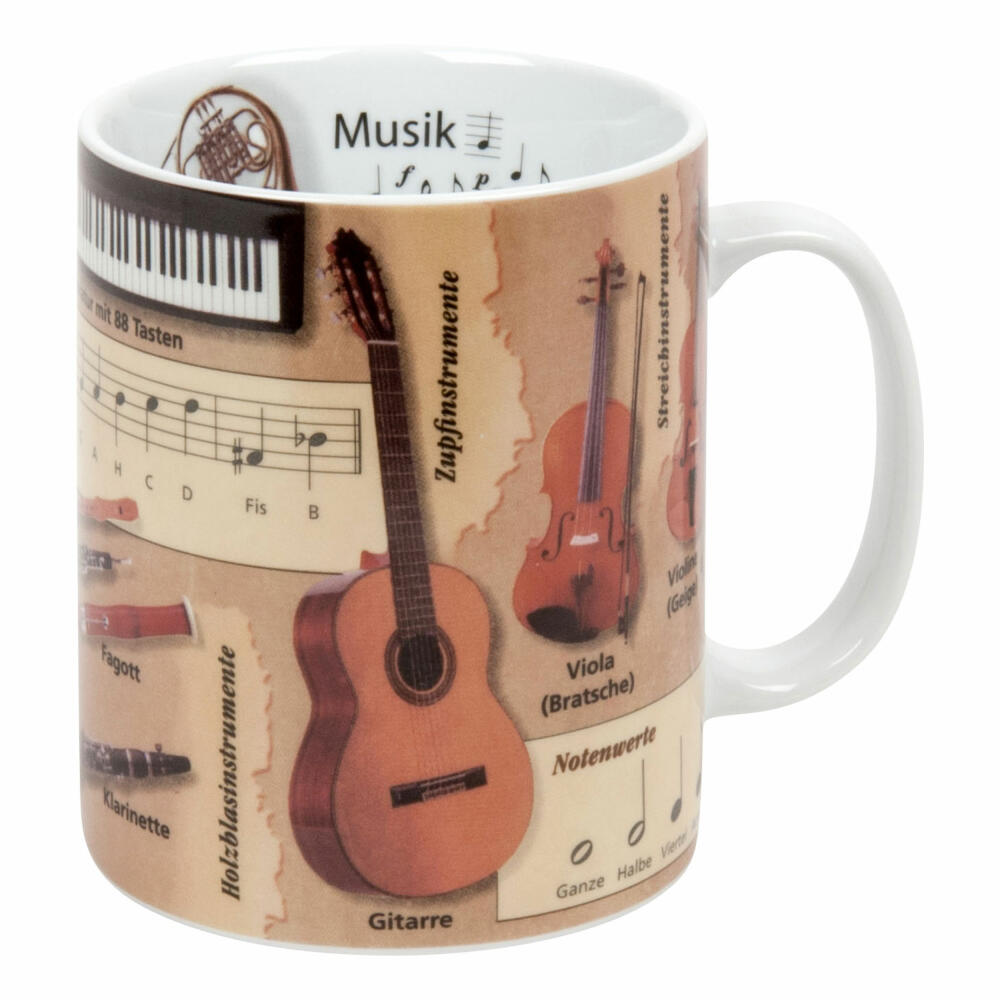 Könitz Knowledge Mug Music, Coffee Mug, Tea Cup, Cup, Porcelain, 460ml, 1113301830