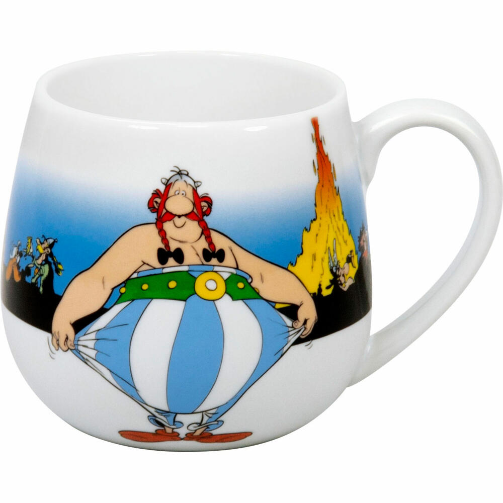 Könitz Asterix Je Ne Suis Pas Gros Kuschelbecher, Französisch, Becher, Tasse, Kaffeetasse, Porzellan, Obelix, 420 ml, 11 1 143 2070