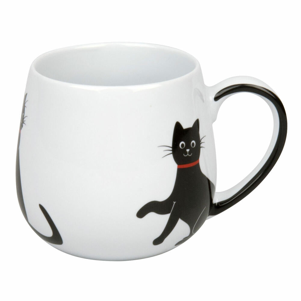 Könitz My Lovely Cats Red Necklace Kuschelbecher, Becher, Tasse, Porzellan, Katze mit Halsband, 420 ml, 11 1 143 2260