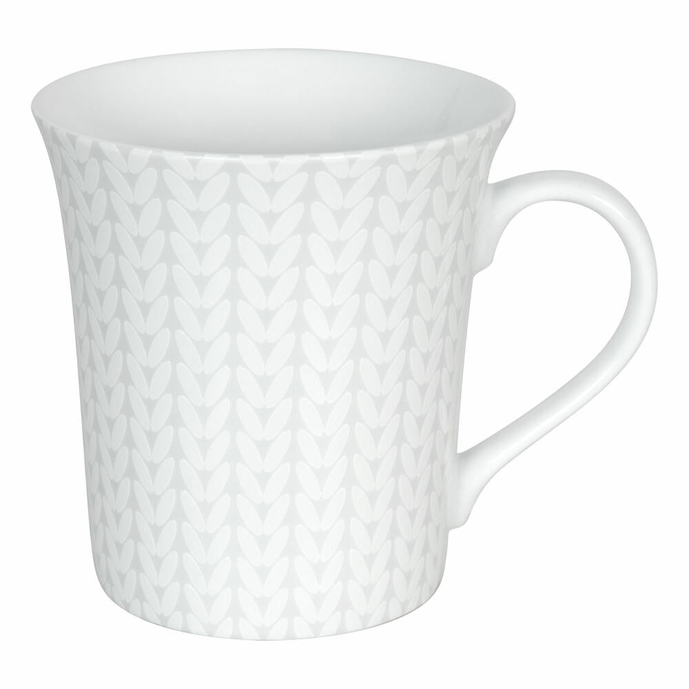 Könitz White Silence Wole Becher, Tasse, Kaffeebecher, Teetasse, Porzellan, 310 ml, 11 1 100 2393