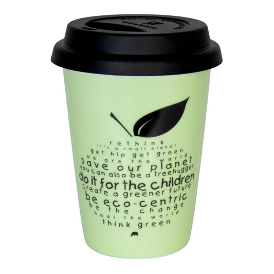 Könitz Coffee-To-Go Becher Eco - rethink, Kaffeebecher, Becher, Tasse, Porzellan, 380 ml, 11 5 162 2455