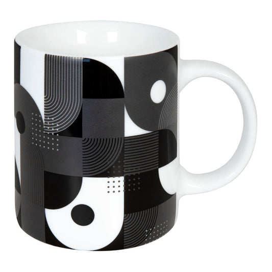 Könitz Becher Black Junction, Kaffeebecher, Tasse, Kaffeetasse, Porzellan, 300 ml, 11 1 002 2458