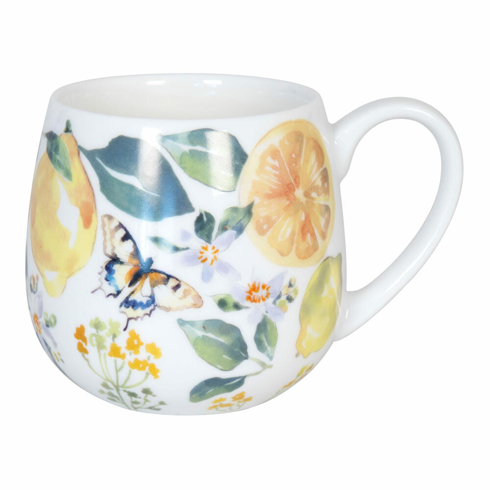 Könitz Kuschelbecher Fruity Tea Lemon - Victoria Lowe, Kaffeebecher, Tasse, Becher, Porzellan, 420 ml, 11 1 143 2604