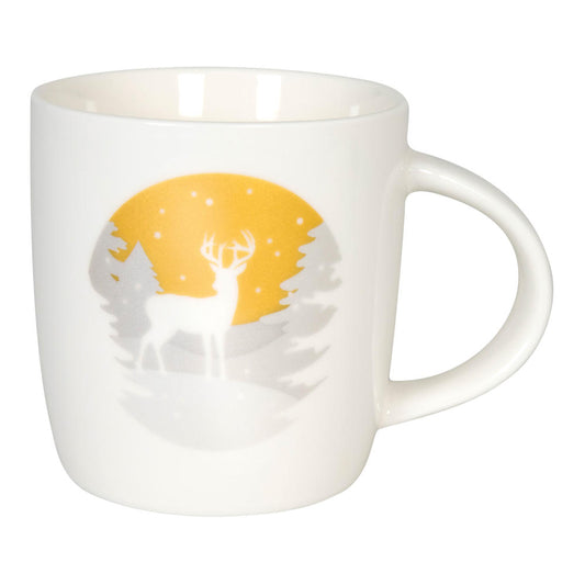 Könitz Becher Simply Golden - Stag, Kaffeebecher, Tasse, Kaffeetasse, Bone China, 350 ml, 11 7 275 2609