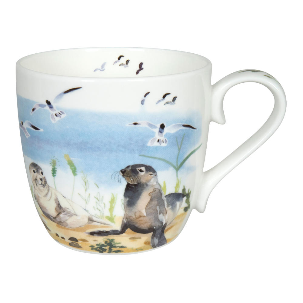 Könitz Becher Victoria Lowe - Summer Seal, Kaffeebecher, Tasse, Kaffeetasse, Bone China, 450 ml, 11 2 057 2614