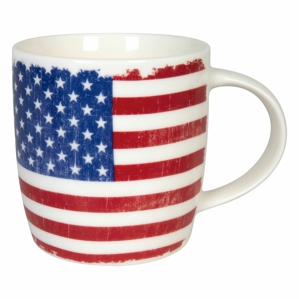 Könitz Becher Vintage Flag USA, Tasse, Kaffeebecher, New Bone China, Bunt, 350 ml, 11 7 275 2665