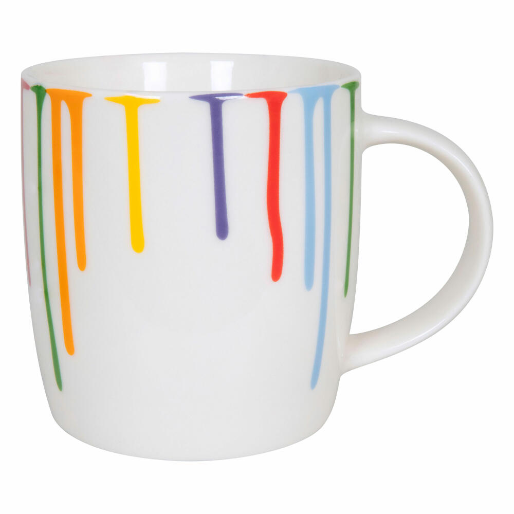 Könitz Mug KCB 275 Rainbowdrops, Cup, Bone China, 350 ml, 11 7 275 2649