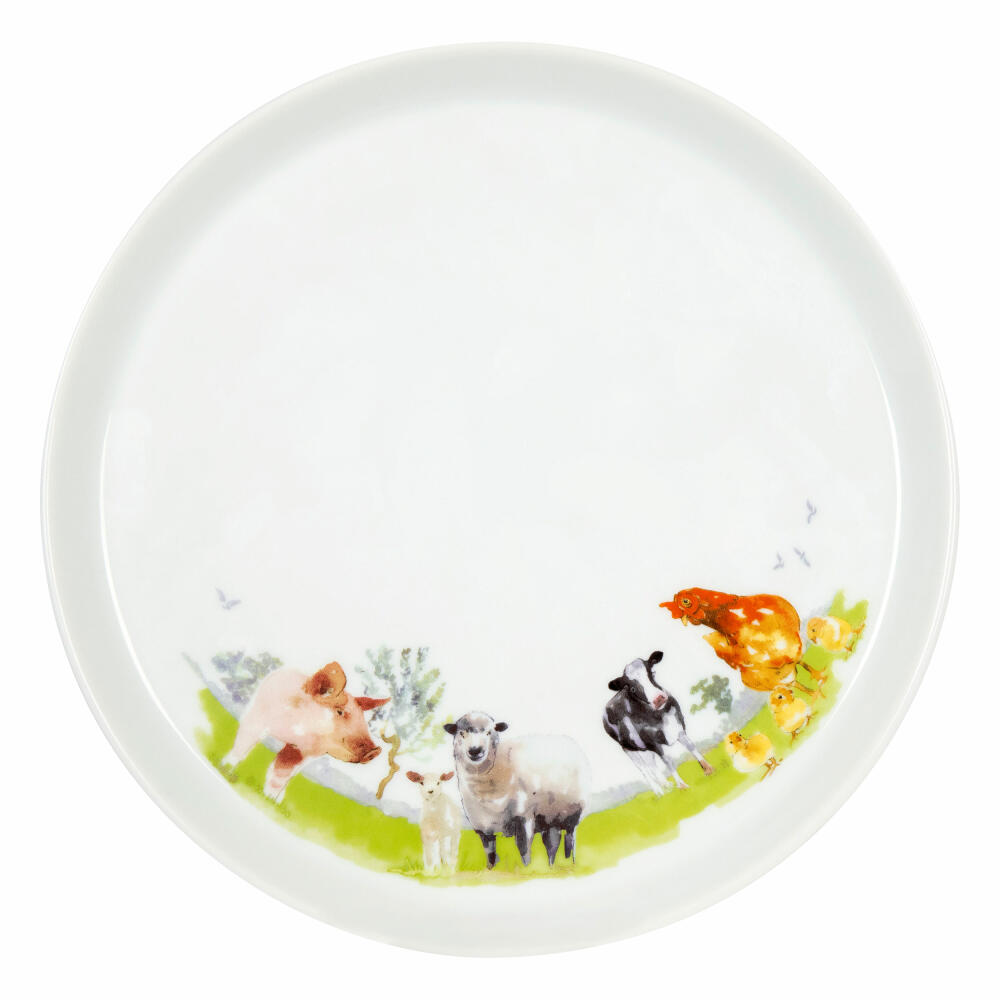 Könitz Plate Coup Farm Animals, Dinner Plate, Dinner Plate, Porcelain, Colorful, 20 cm, 11 4 20A 2696