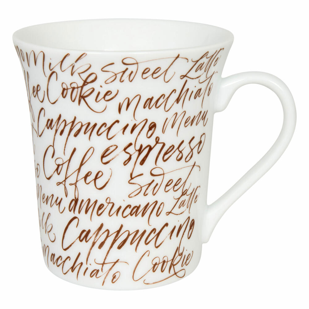 Könitz Becher Coffee Type, Tasse, Kaffeebecher, Porzellan, Bunt, 410 ml, 11 1 100 2709