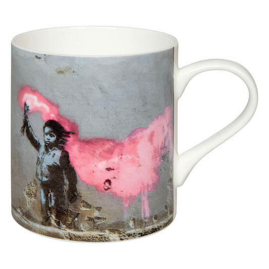 Könitz Mug Banksy - Young refugee, Cup, Coffee Mug, Bone China, Colorful, 385 ml, 11 2 004 2720