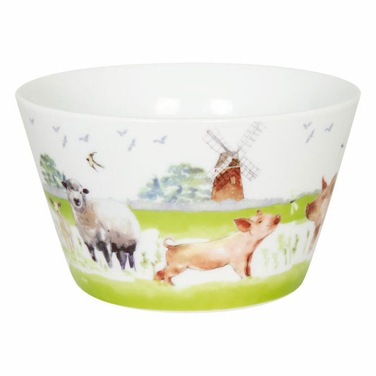 Könitz cereal cup Farm Animals, cereal bowl, porcelain, colored, 525 ml, 11 9 248 2696