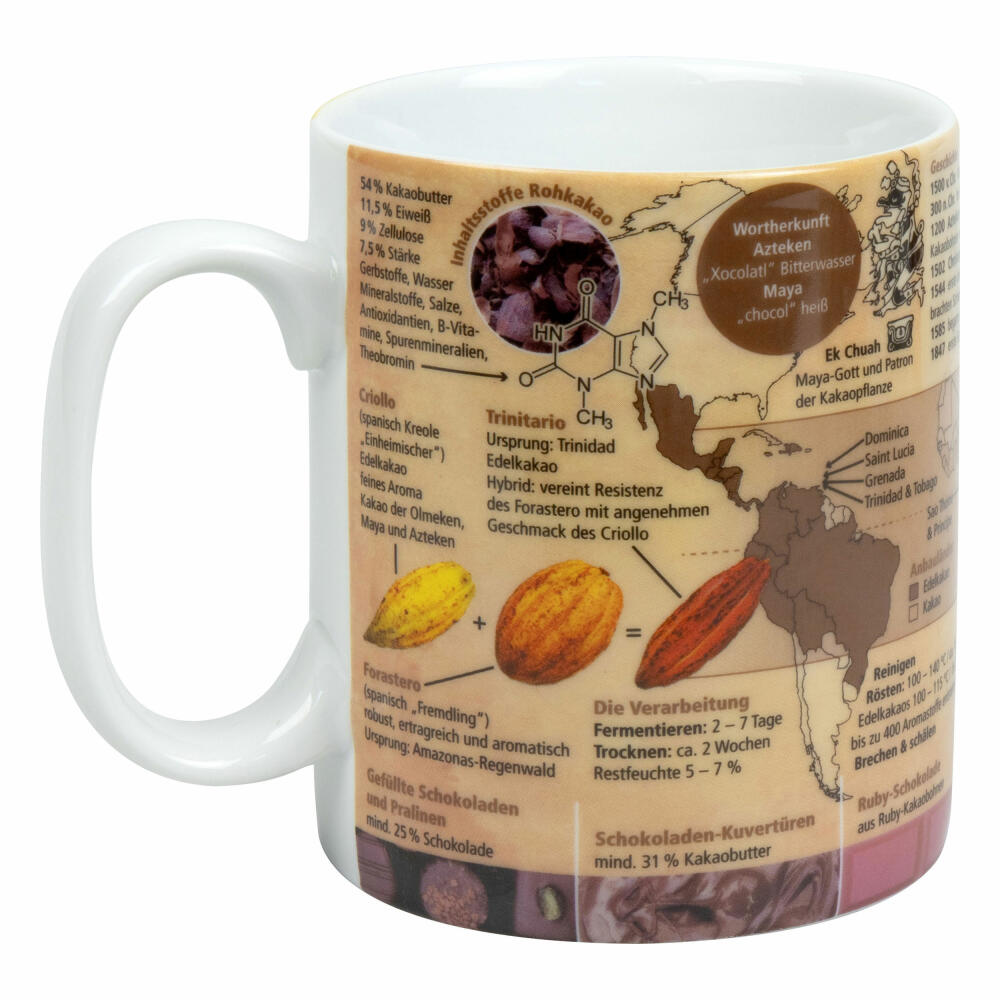 Könitz Mug Knowledge Mug Cocoa, Cup, Coffee Cup, Porcelain, 460 ml, 11 1 330 2750