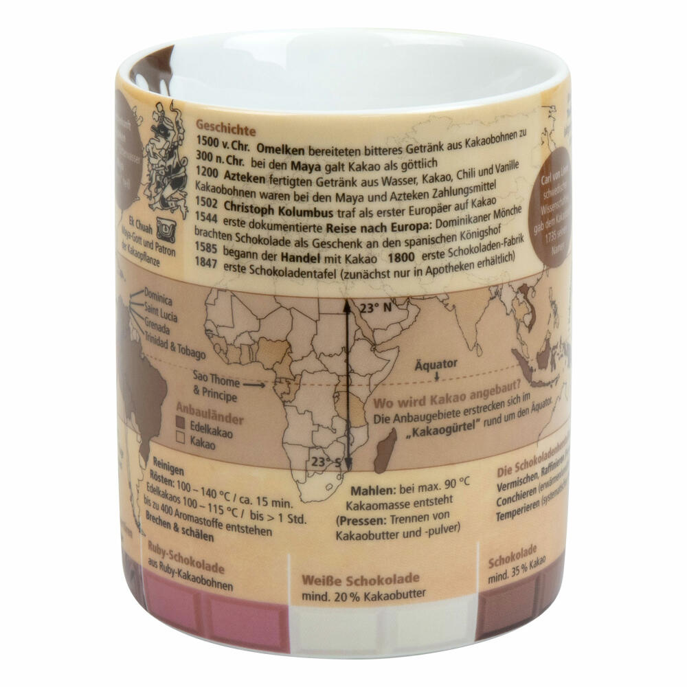 Könitz Mug Knowledge Mug Cocoa, Cup, Coffee Cup, Porcelain, 460 ml, 11 1 330 2750