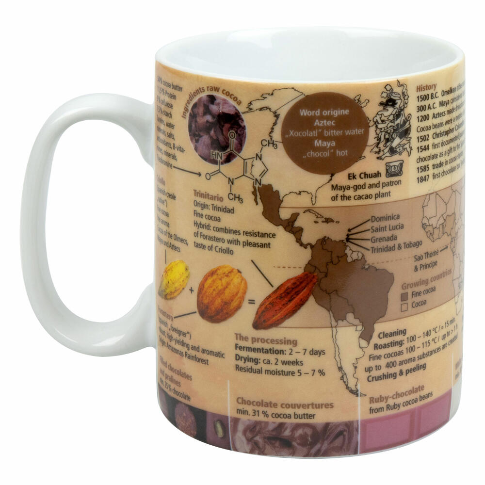 Könitz Becher Wissensbecher Cocao, Tasse, Kaffeetasse, Porzellan, 460 ml, 11 1 330 2751