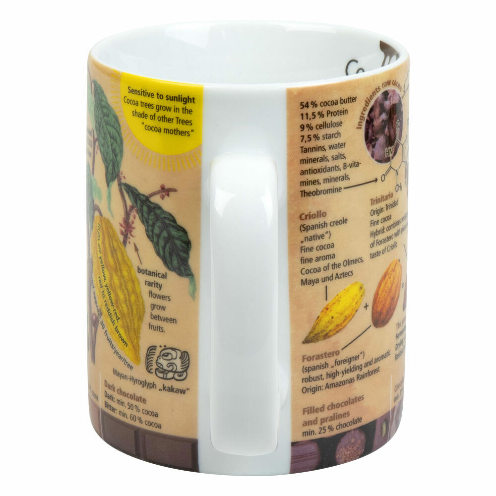 Könitz Becher Wissensbecher Cocao, Tasse, Kaffeetasse, Porzellan, 460 ml, 11 1 330 2751