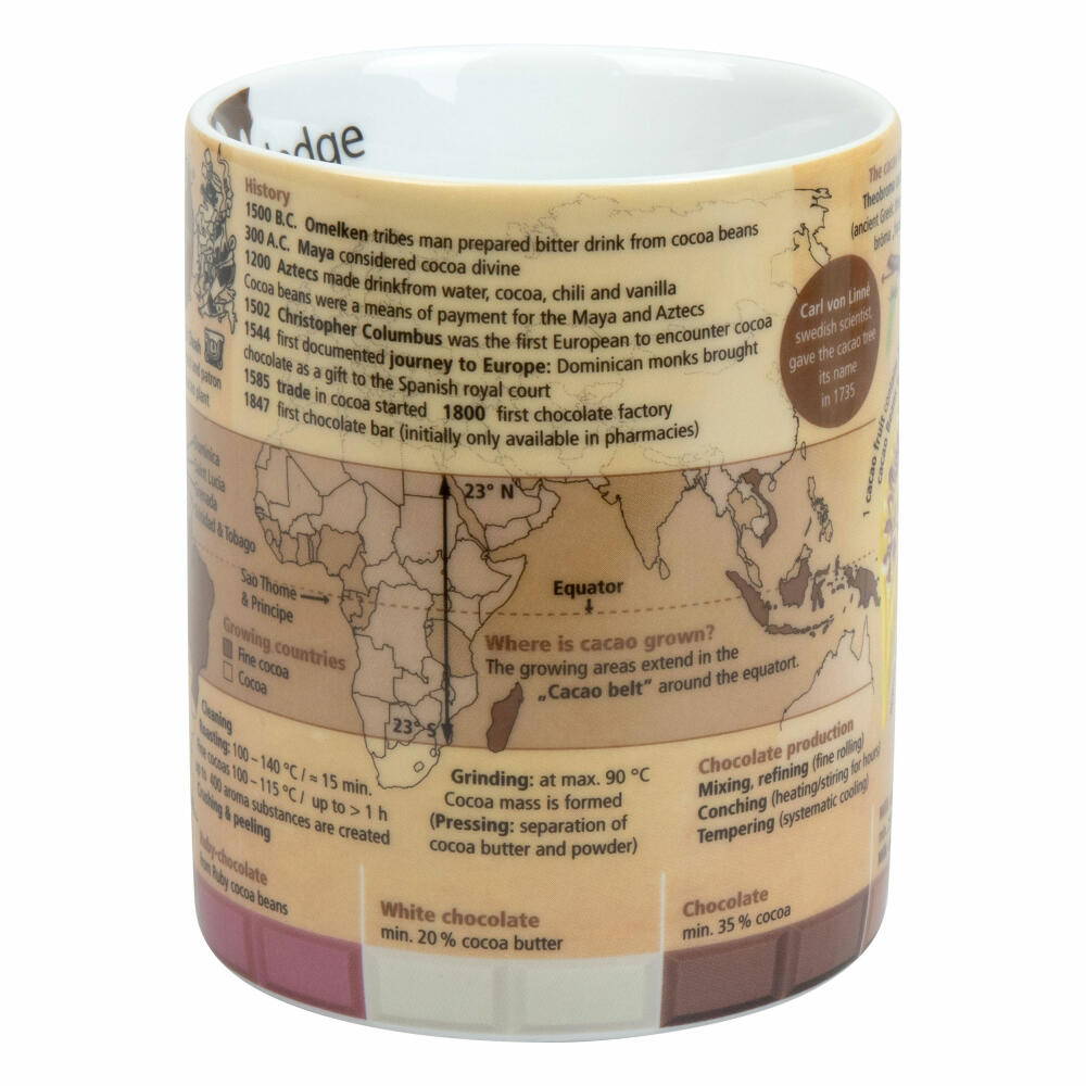 Könitz Becher Wissensbecher Cocao, Tasse, Kaffeetasse, Porzellan, 460 ml, 11 1 330 2751
