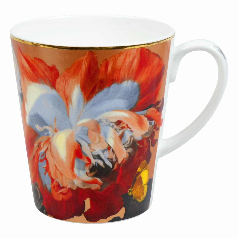 Könitz Mug Wonderful Flourish - Poppy, Cup with Gift Box, Bone China, 600 ml, 11 5 255 2759