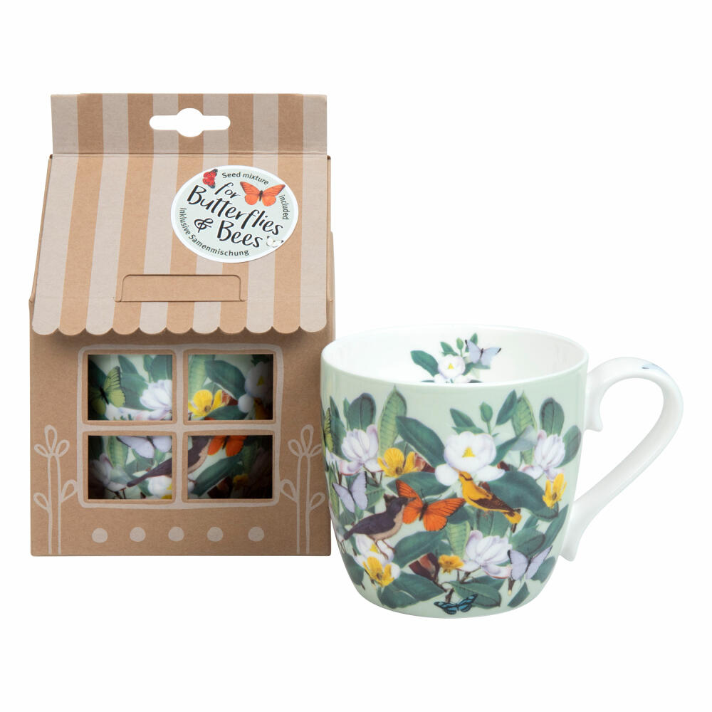 Könitz Mug Magnolia Bloom - Binny Talib, Cup with flower seeds, Bone China, 425 ml, 11 5 057 2740