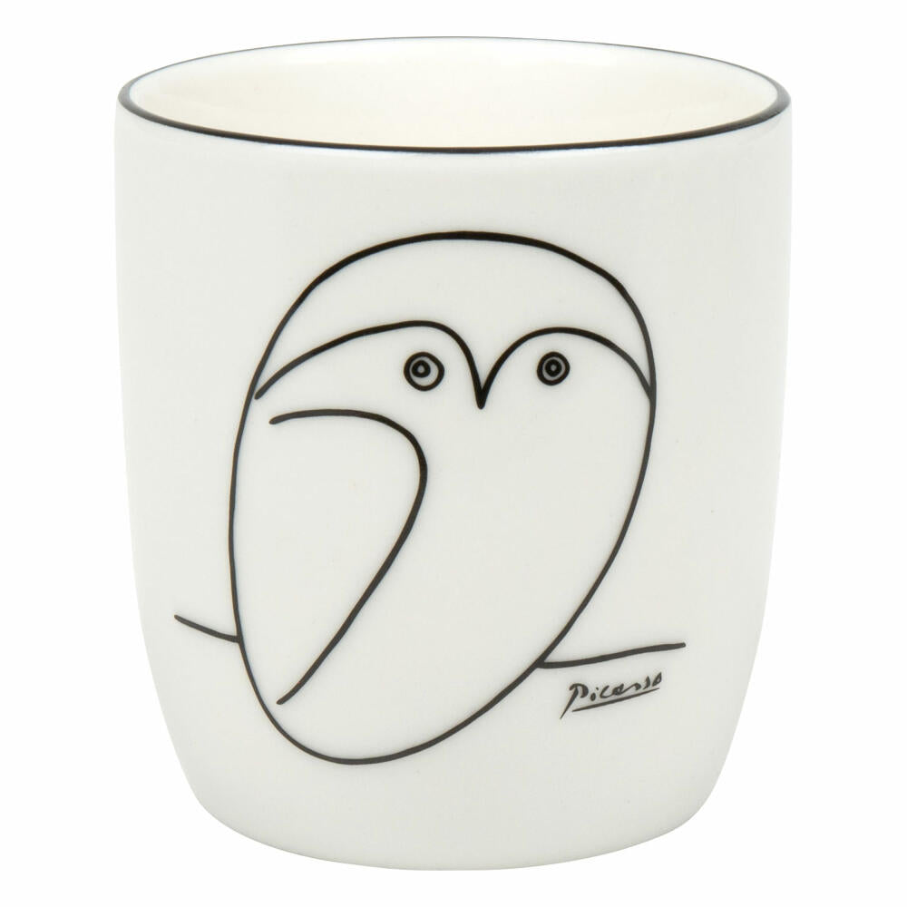 Könitz Mug without handle Picasso - Le Chouette, New Bone China, Black, White, 200 ml, 11 7 268 2773