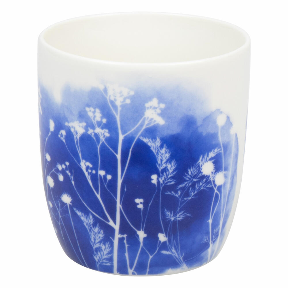 Könitz Mug without Handle Cyan Blue Wildflowers, New Bone China, Blue, 200 ml, 11 7 268 2777