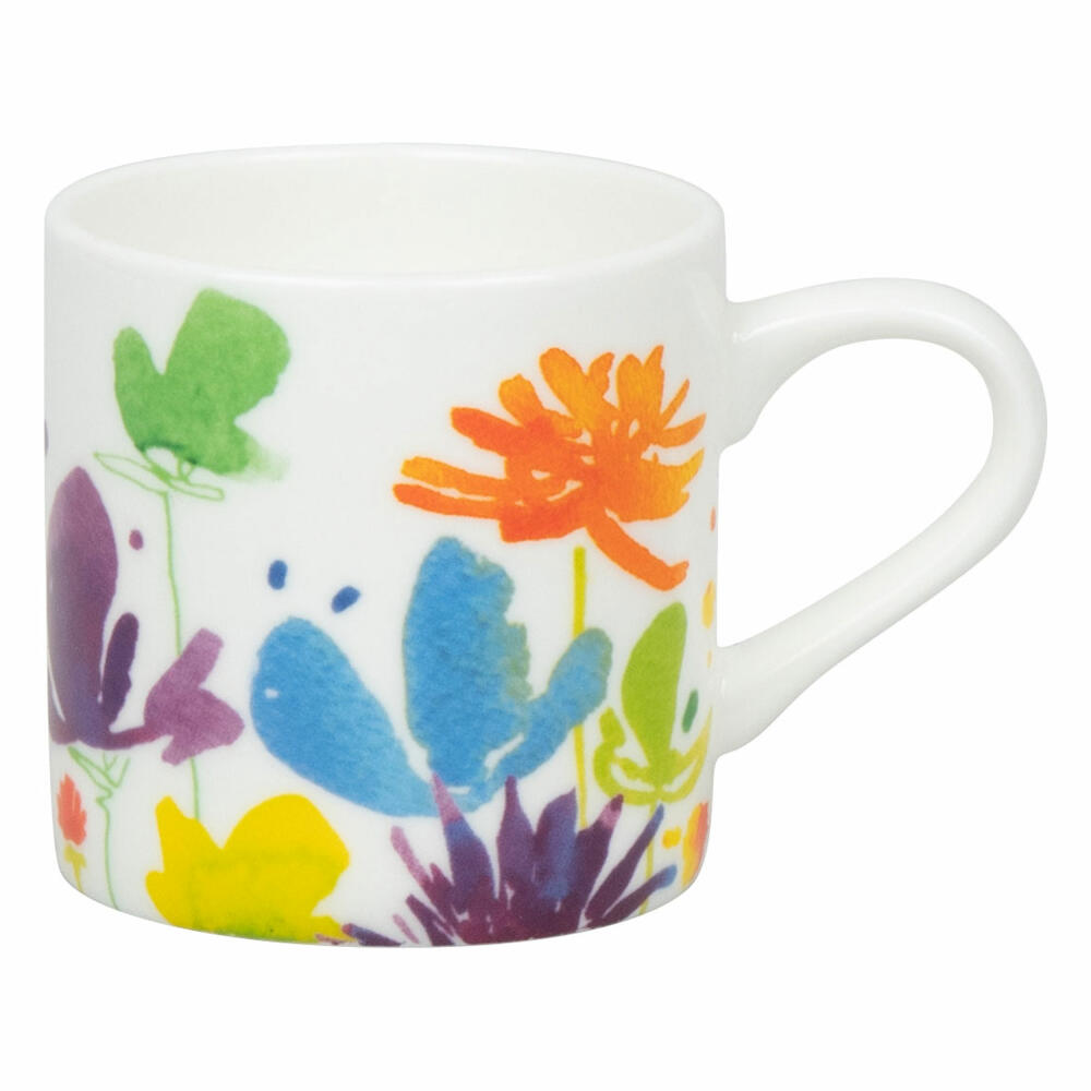Könitz Espressotasse Victoria Lowe - Full Bloom mit Untertasse, Becher, Bone China, Bunt, 95 ml, 11 5 304 2369