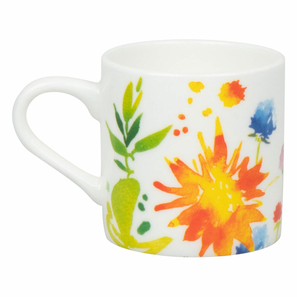 Könitz Espressotasse Victoria Lowe - Full Bloom mit Untertasse, Becher, Bone China, Bunt, 95 ml, 11 5 304 2369