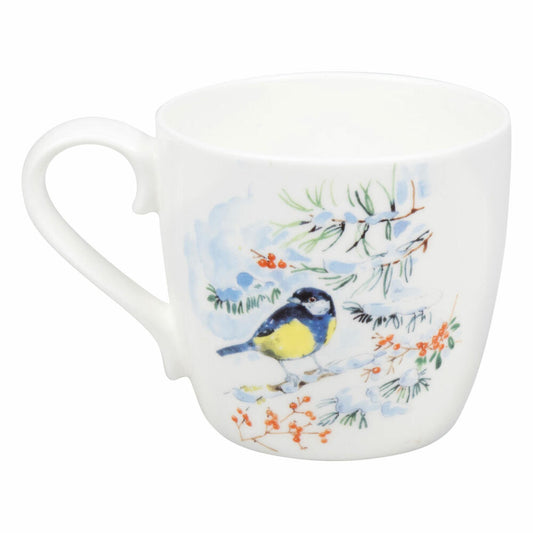 Könitz Becher Winter Bird, Tasse, Vogel, Bone China, Bunt, 450 ml, 11 2 057 2781