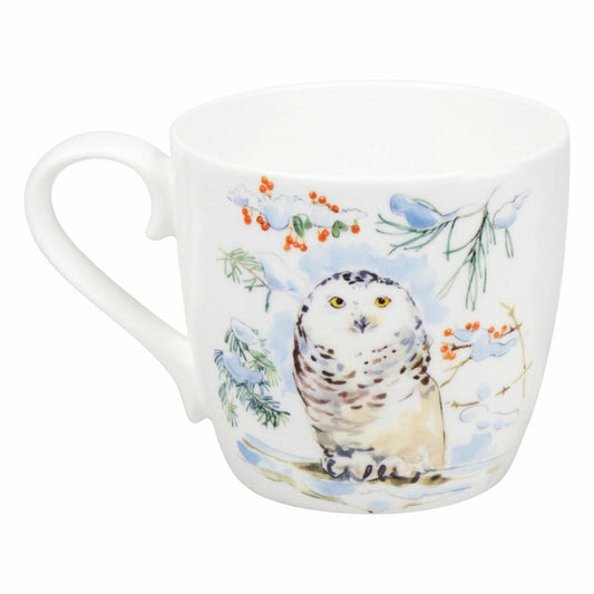 Könitz Becher Winter Owl, Tasse, Eule, Bone China, Bunt, 450 ml, 11 2 057 2782