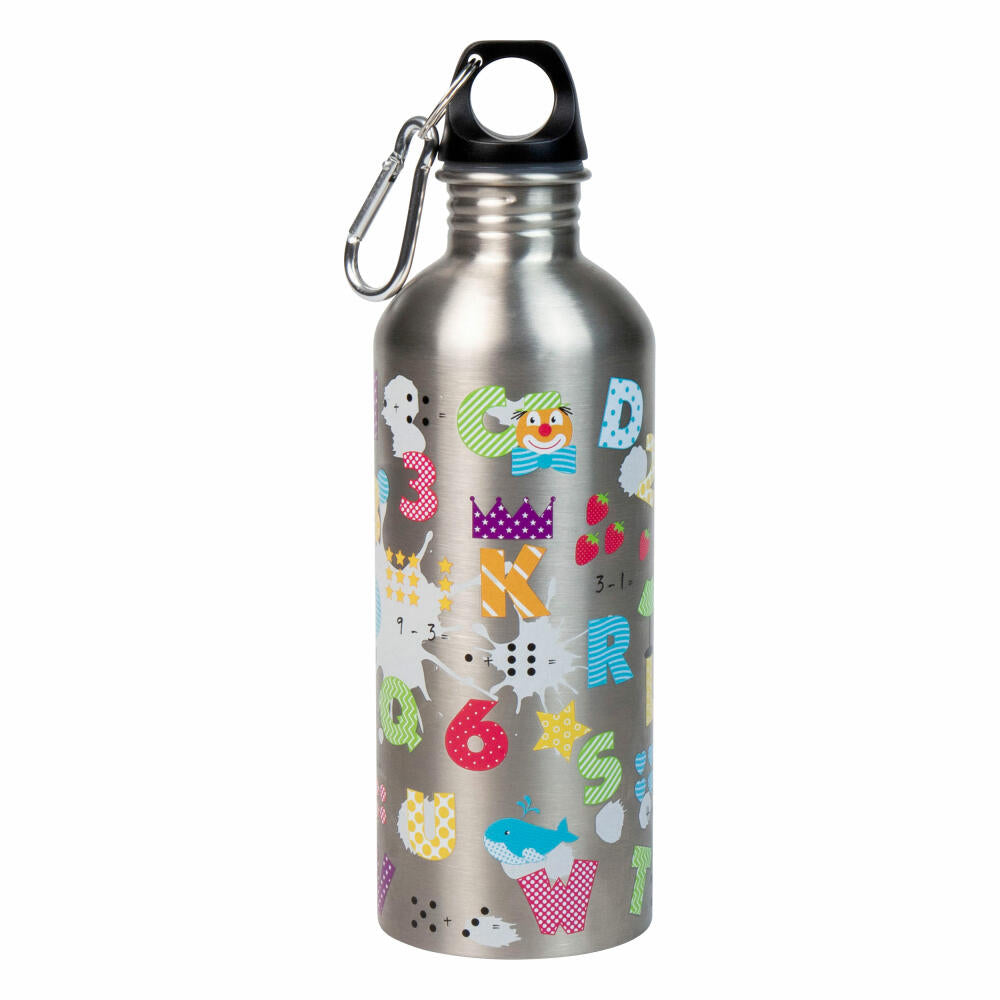 Könitz drinking bottle Cool Bottle - ABC, bottle, stainless steel, silver-colored, 600 ml, 11 9 244 2747