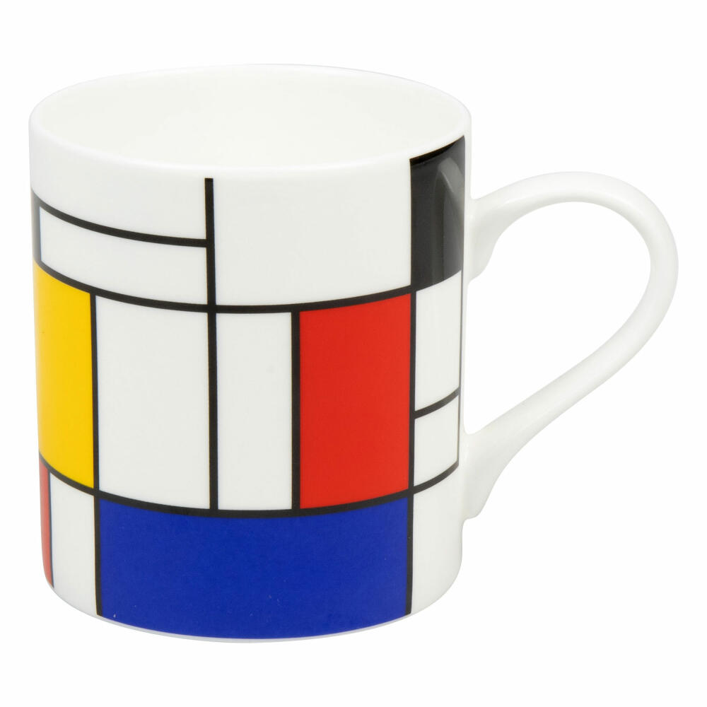 Könitz Becher Homage - Large Fragments, cup, Mondrian, bone china, colorful, 400 ml, 11 2 004 1908