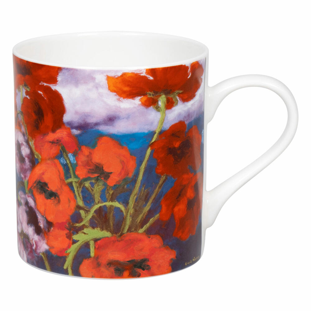 Könitz Mug Large Poppy - Emil Nolde, Cup, New Bone China, Red, 385 ml, 11 2 004 2791