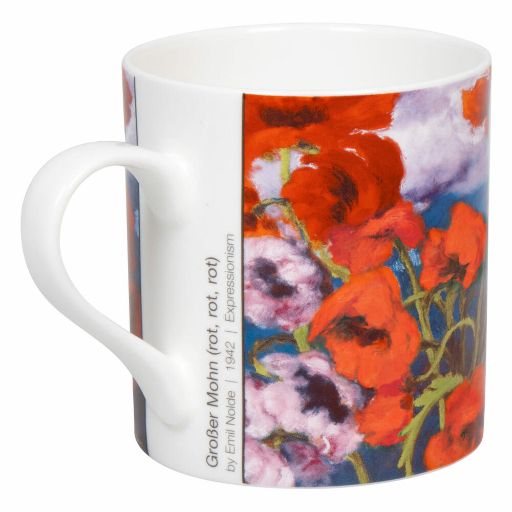 Könitz Mug Large Poppy - Emil Nolde, Cup, New Bone China, Red, 385 ml, 11 2 004 2791