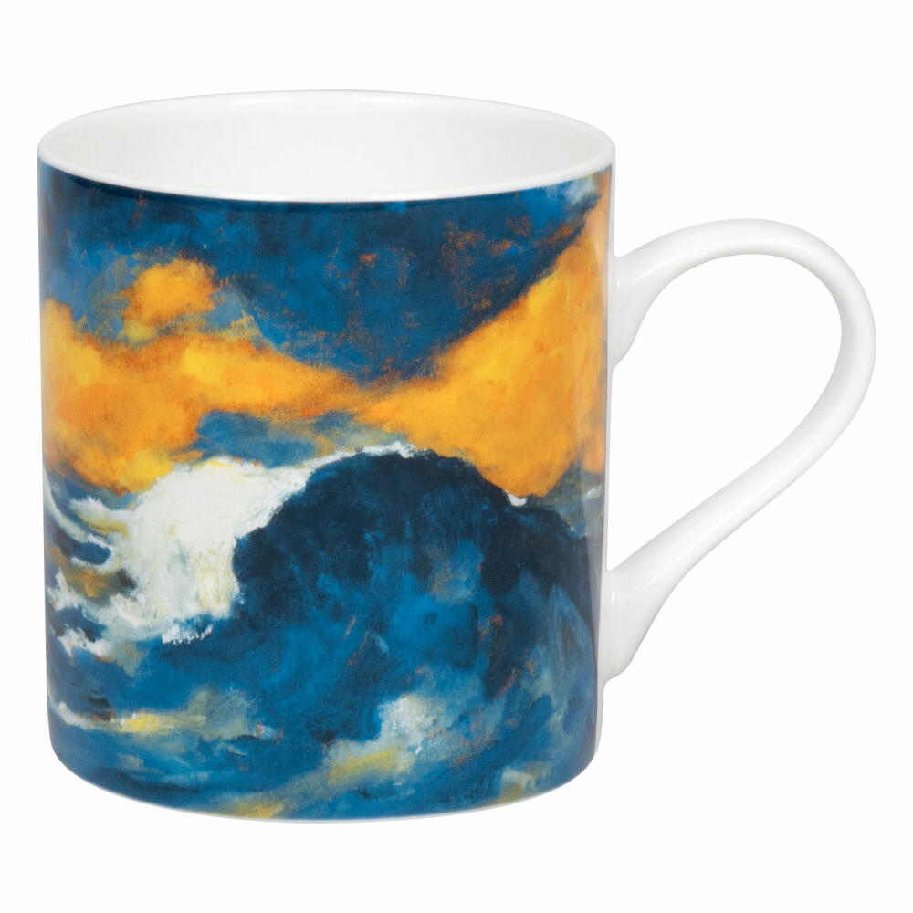 Könitz Mug High Crashing Wave - Emil Nolde, Cup, New Bone China, Blue, 385 ml, 11 2 004 2792