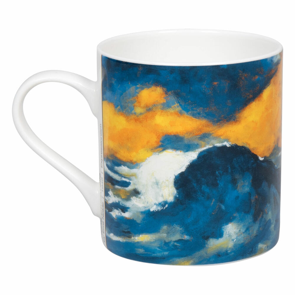 Könitz Mug High Crashing Wave - Emil Nolde, Cup, New Bone China, Blue, 385 ml, 11 2 004 2792