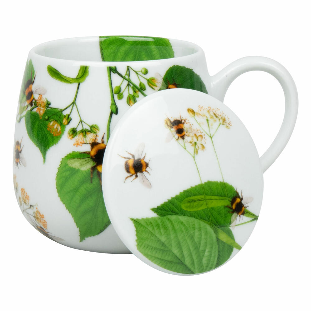 Könitz Mug Bumblebees on Leaf with strainer and lid, cup, porcelain, colored, 400 ml, 11 5 143 2768