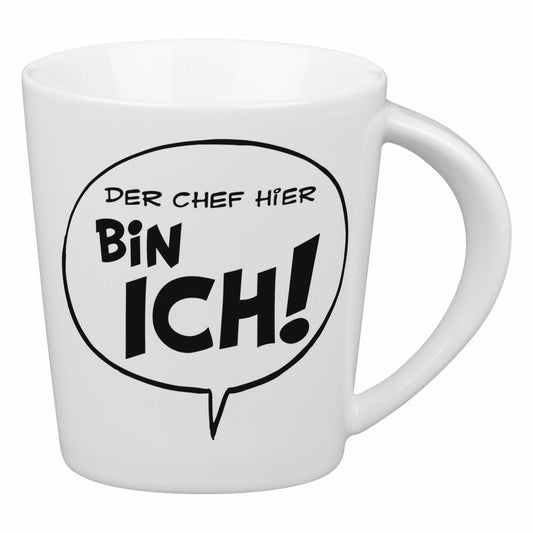 Könitz Becher Asterix - Der Chef hier bin ich, Tasse, Porzellan, Weiß, 380 ml, 11 1 134 2793