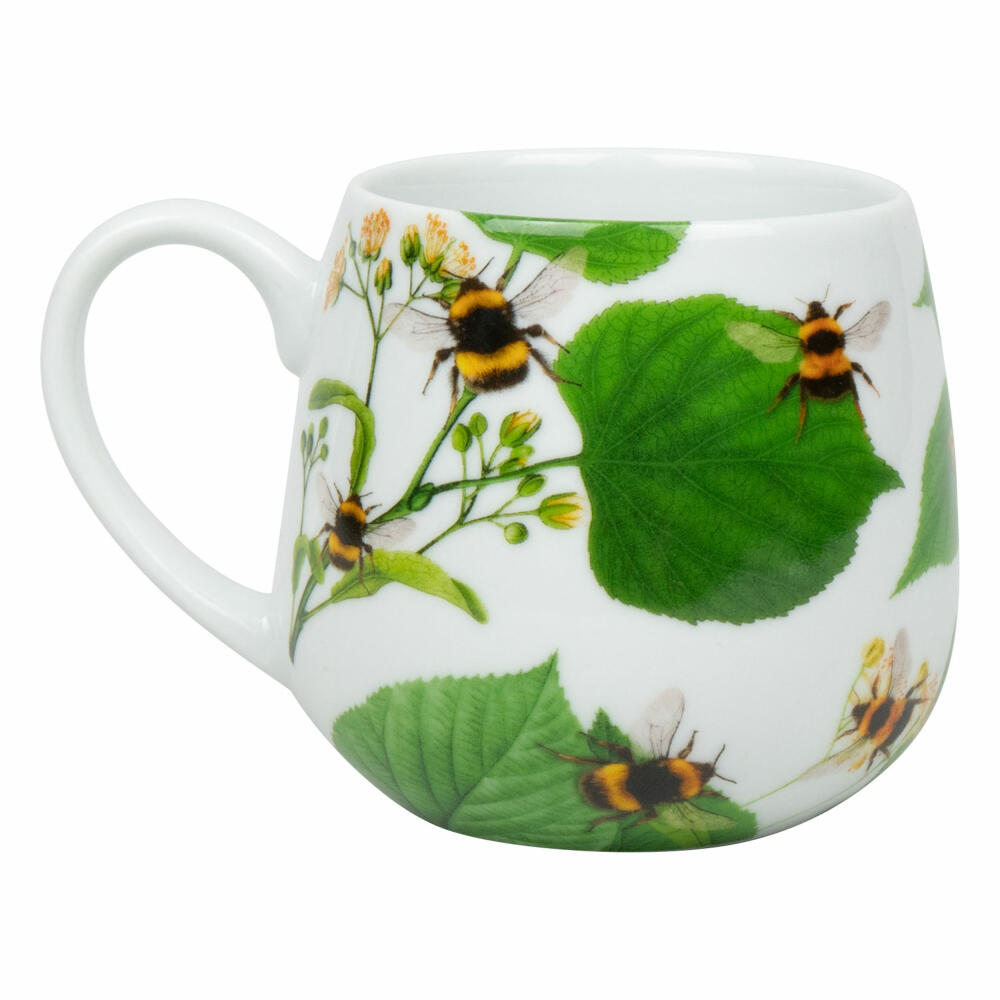 Könitz mug Bumblebees on leave with seed bag in gift box, cup, porcelain, colored, 400 ml, 11 5 000 2768