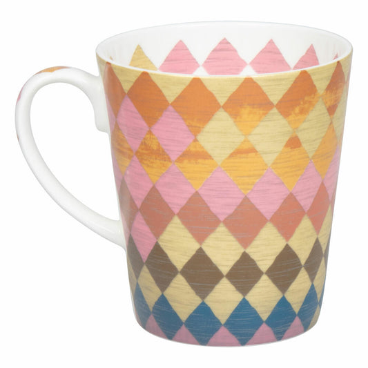 Könitz Becher Wunderbar - Squares im Geschenkkarton, Tasse, Bone China, Bunt, 600 ml, 11 5 255 2809