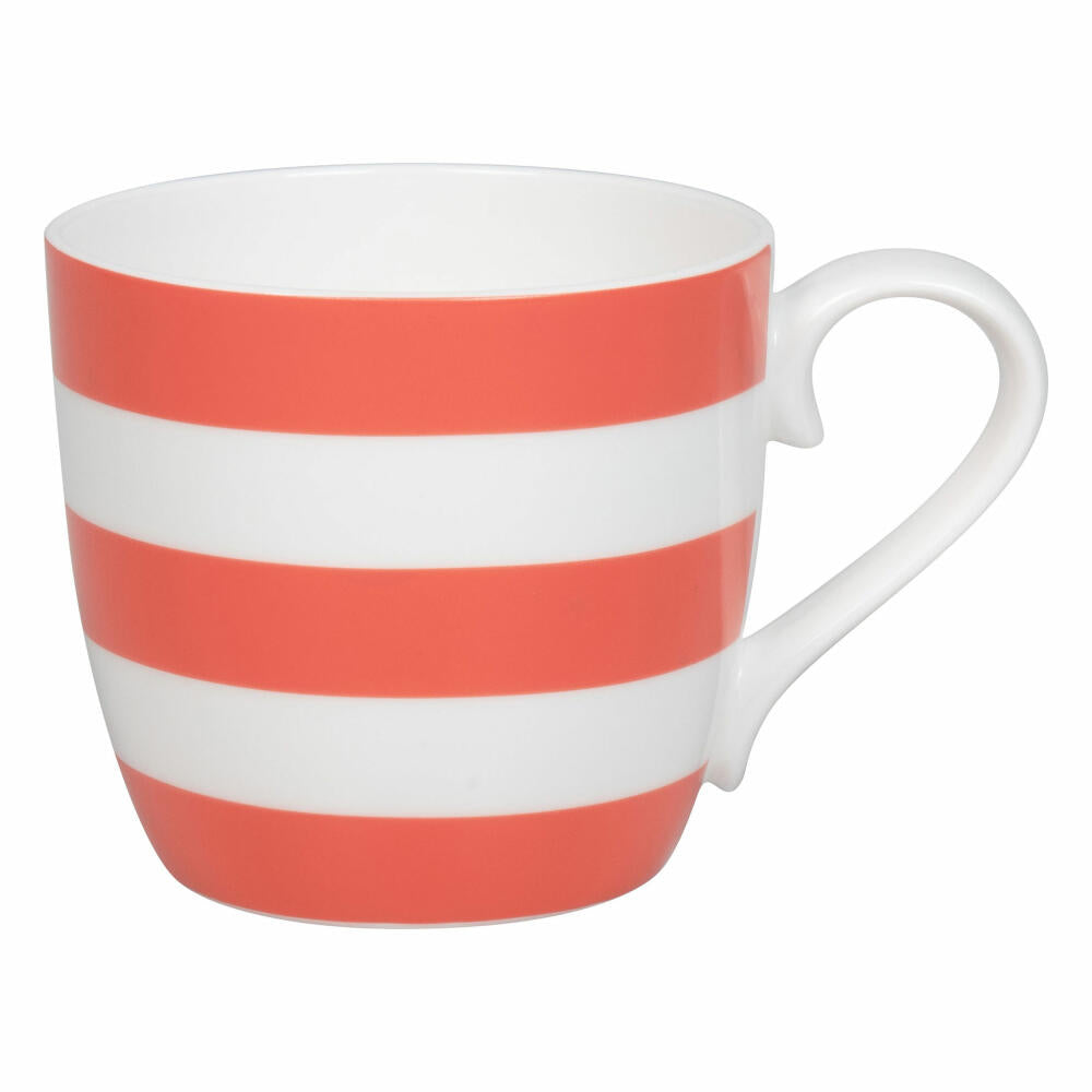 Könitz mug Stripes - Coral, cup, bone china, red, 425 ml, 11 2 057 2825