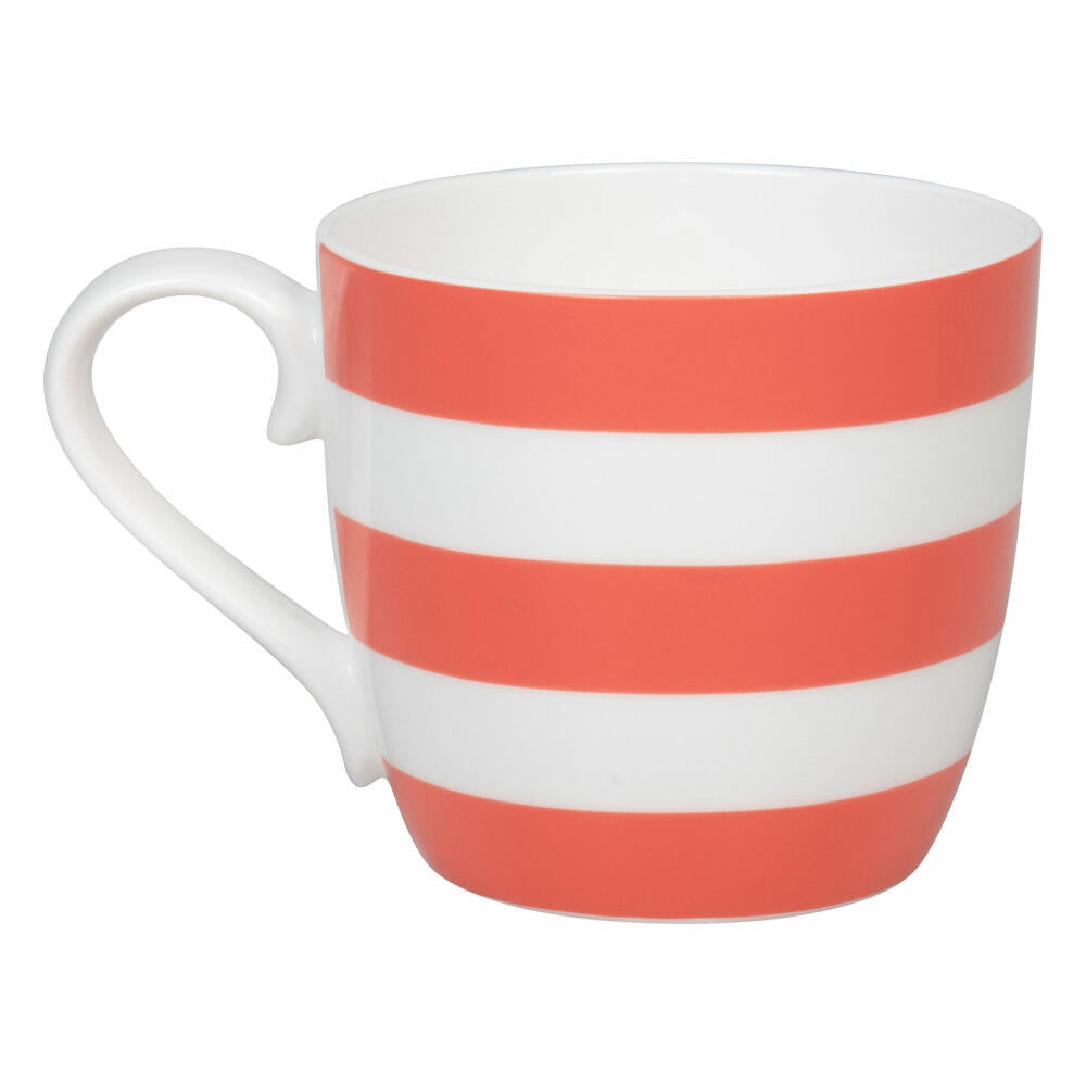 Könitz mug Stripes - Coral, cup, bone china, red, 425 ml, 11 2 057 2825