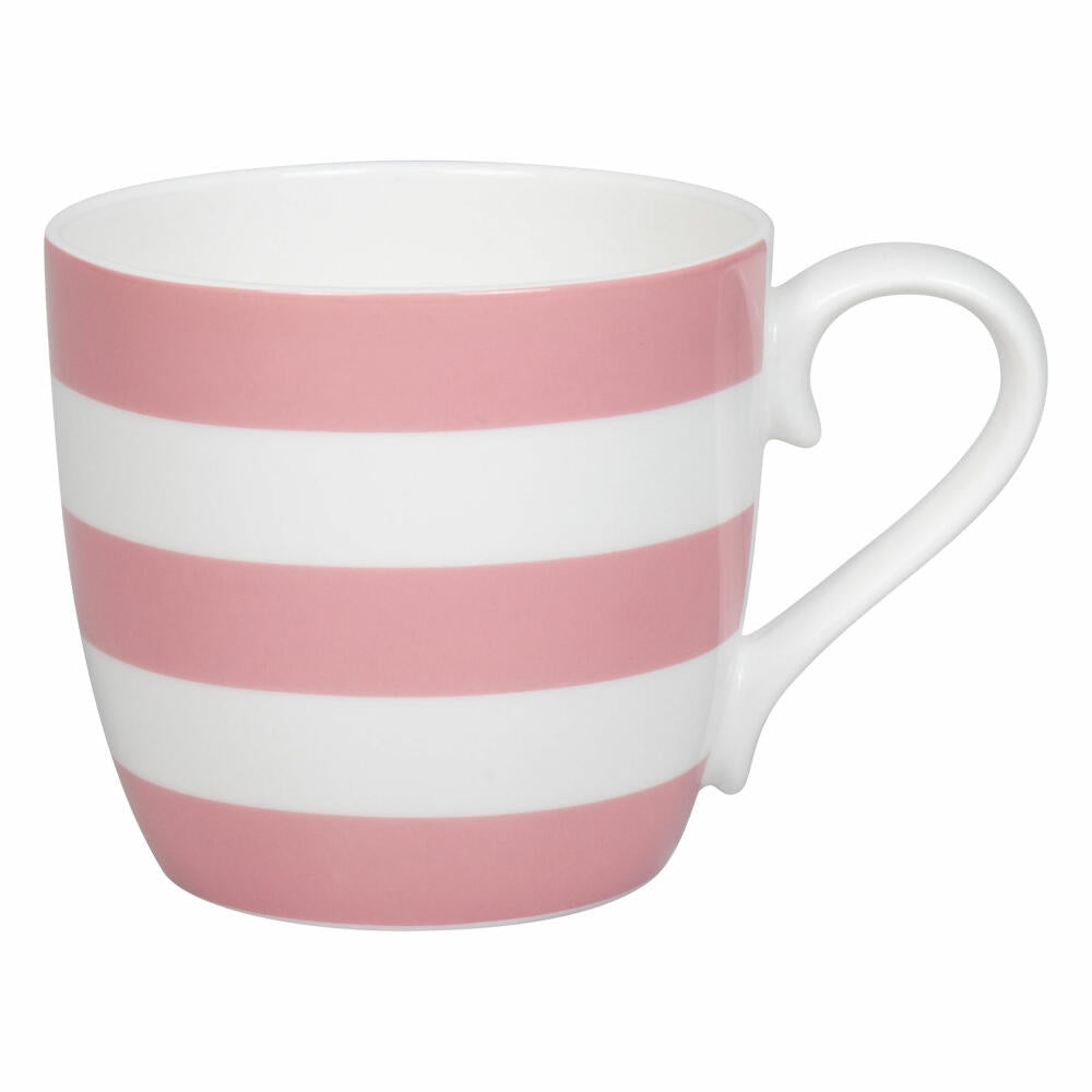 Könitz Mug Stripes - Rosyquartz, cup, bone china, pink, 425 ml, 11 2 057 2828