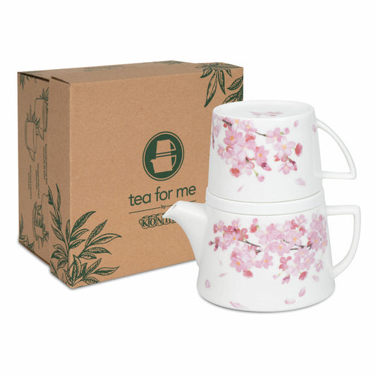 Könitz tea set Tea for me - Cherry Blossoms, Porcelain, Pink, 650 ml, 11 5 976 2685
