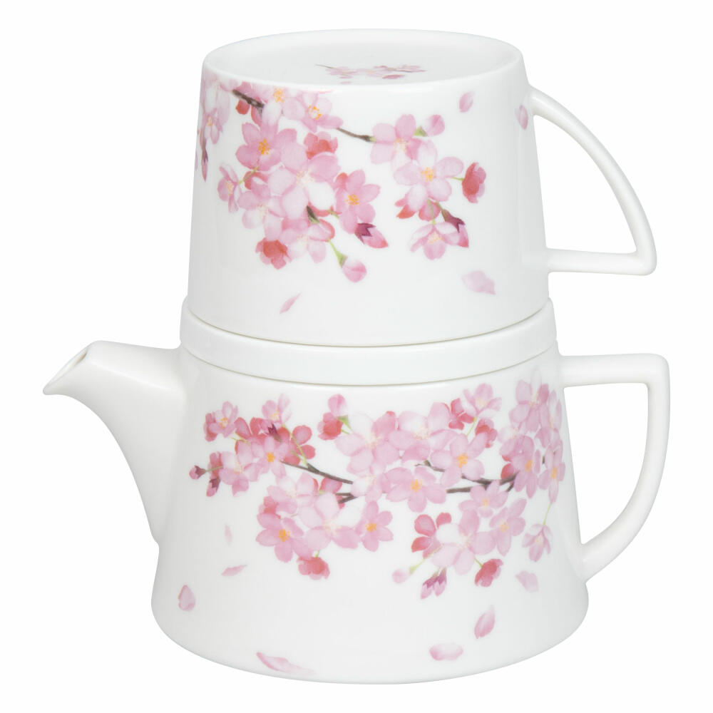 Könitz tea set Tea for me - Cherry Blossoms, Porcelain, Pink, 650 ml, 11 5 976 2685