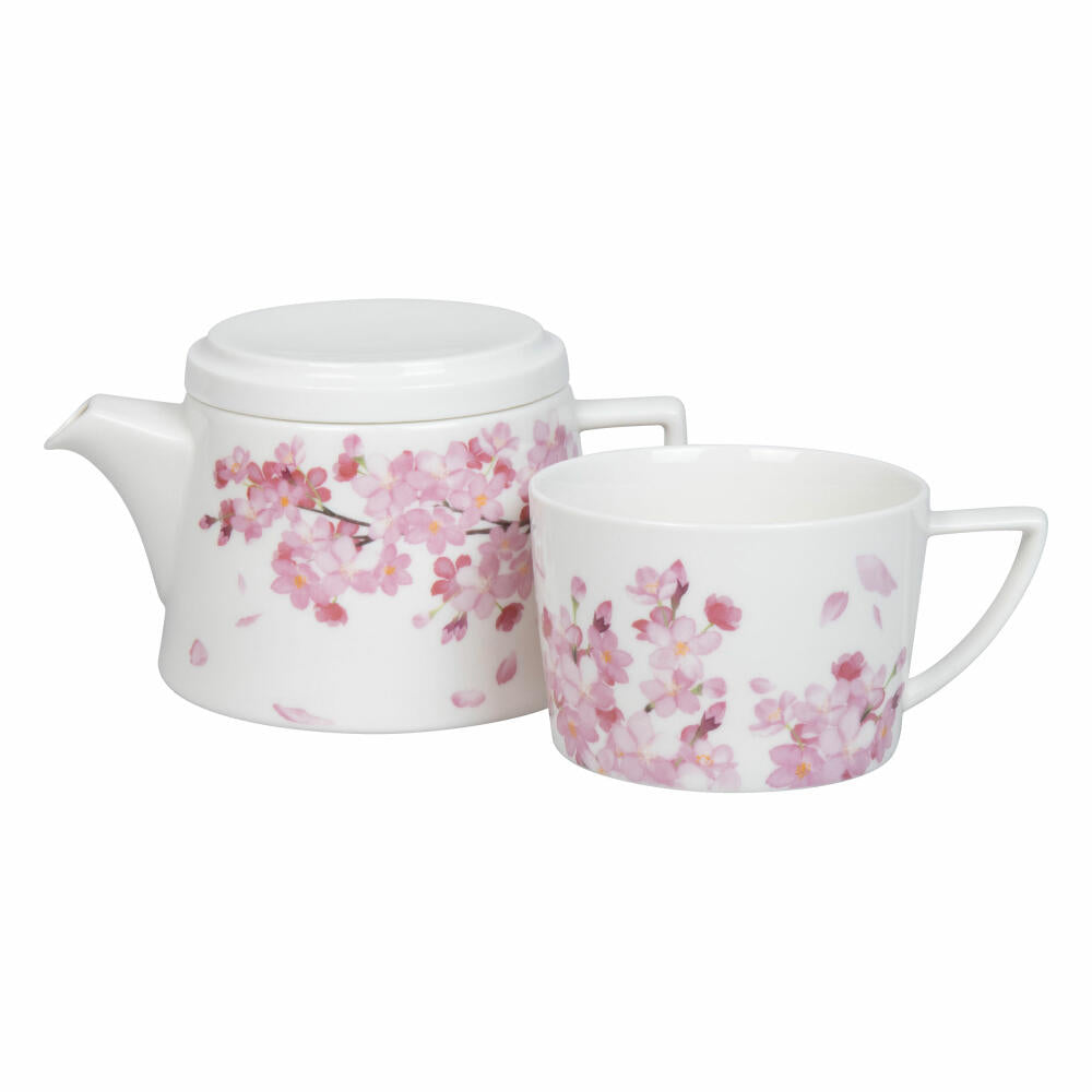 Könitz tea set Tea for me - Cherry Blossoms, Porcelain, Pink, 650 ml, 11 5 976 2685
