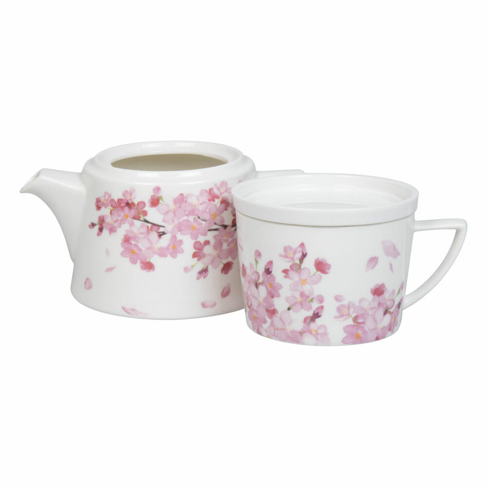 Könitz tea set Tea for me - Cherry Blossoms, Porcelain, Pink, 650 ml, 11 5 976 2685