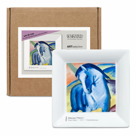 Könitz Vide Poche Blaues Pferd I - Franz Marc im Geschenkkarton, Schale, Porzellan, Bunt, 13 x 13 cm, 11 5 922 2718