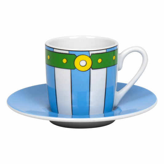 Könitz Espressotasse Asterix - Obelix Pants mit Untertasse, Becher, Porzellan, Bunt, 85 ml, 11 5 053 2053