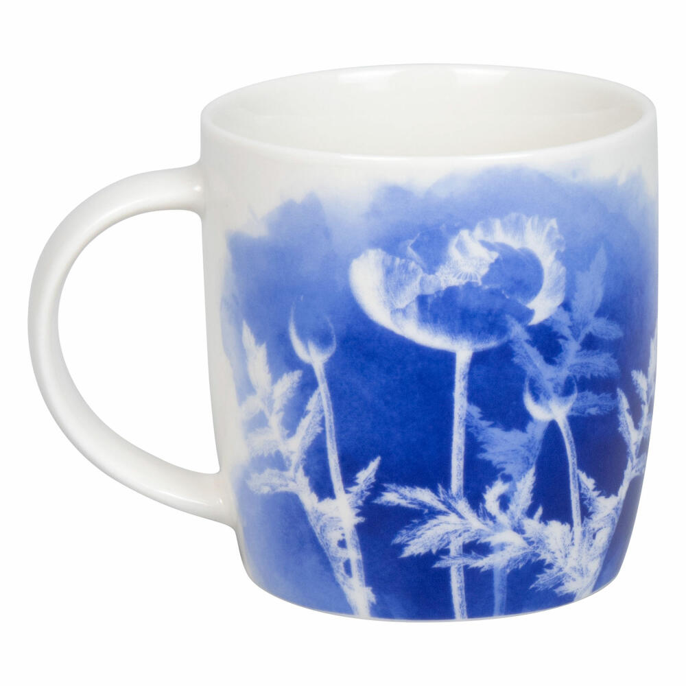 Könitz Mug Cyan Blue Poppy, cup, New Bone China, blue, 400 ml, 11 7 275 2813