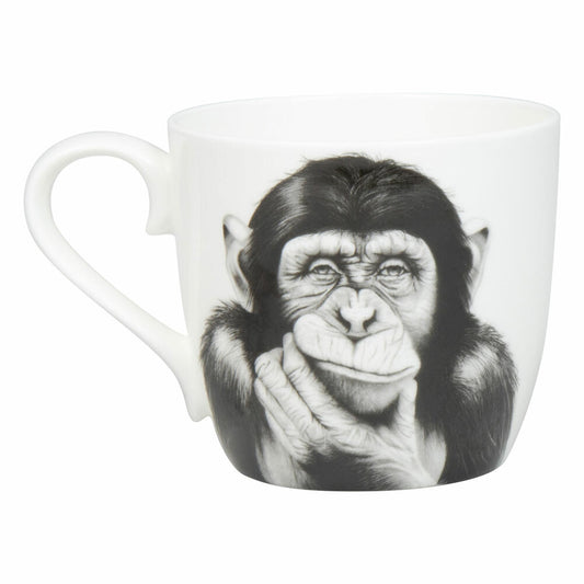 Könitz Becher Denkender Affe, Tasse, Bone China, Bunt, 425 ml, 11 2 057 2830